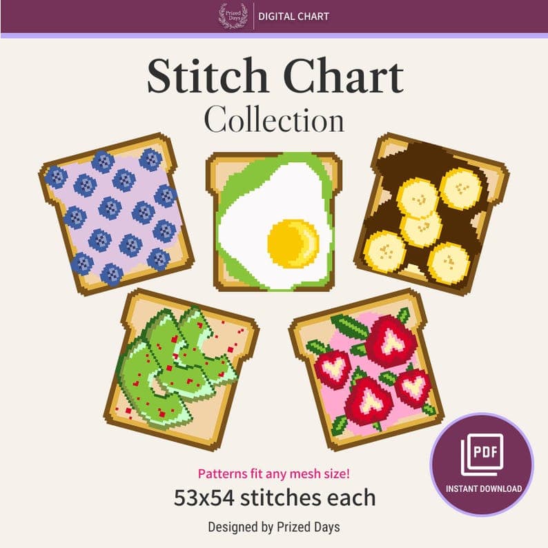 Food Collection — needlepoint charts